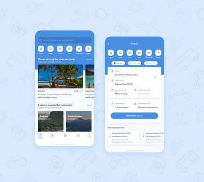 #Exploration - Travel App adventure app booking clean design mobile simple travel trip ui