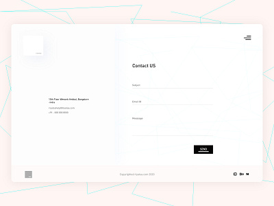 Contact us branding clean ui clean ui design contactus ui ux website