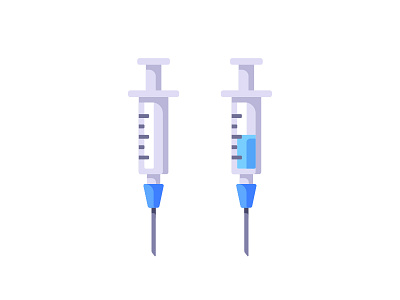 Syringes daily design drug flat icon illustration medical medicine syringe vector