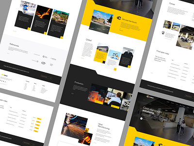 Celikel - Aluminium Die Casting Website career company factory front end homepage news references sketch ui ui design ux ux design website yellow