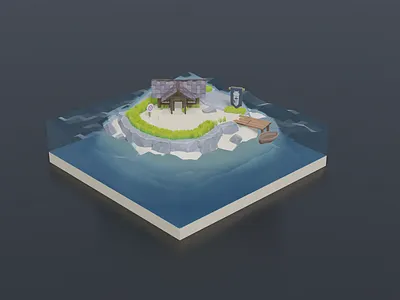 Archer Island 3D 3d 3d artist 3dillustration illustration