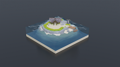 Archer Island 3D 3d 3d artist 3dillustration illustration