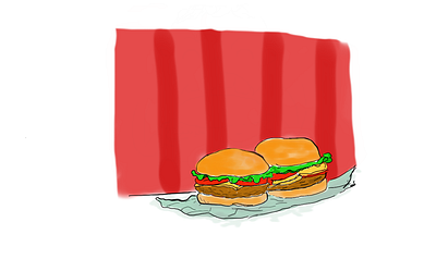 McD Burgers- I love to doodle about my loved one's bestfriend food food doodle illustrator love sketchbook