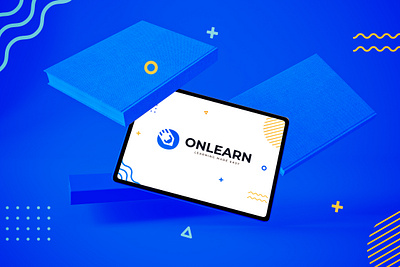 Onlearn branding design elearning icon learning logo school