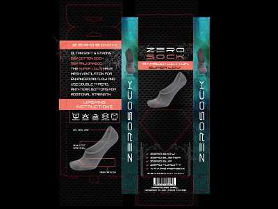 Zerosock Packaging Design animation art branding design illustration illustrator logo vector web website