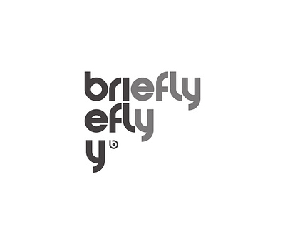 Briefly logotype branding design logo logotype product design typography vector