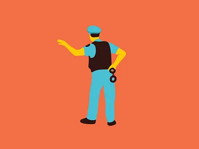 Easy easy design illustration official people police police officer political summer tropical water