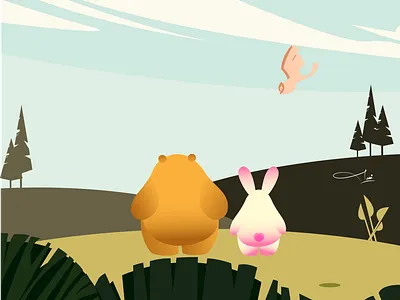 Lost in Nature 2d art animal illustration artwork character design childrens illustration concept illustration illustration art storyboarding