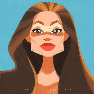 Angelina Jolie Avatar character design characterdesign concept art conceptart design illustration illustrator vector