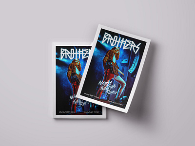 Brothers branding design flat magazine magazine cover magazine design typography