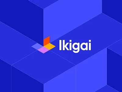Ikigai Concept ai analyst analytics apps automate blocks branding building colors crane data efficient encrypt ikigai illustration infrastructure logo design modern spreadsheets unfold