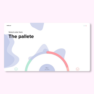 The pallete colors minimalism ui web webdesign