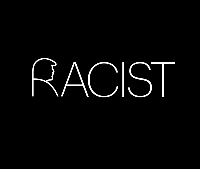 Stand Against Racism black white blacklivesmatter design graphic design icon logo minimal racism trump typography