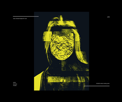 no. 235 tale of us digital geometric glitch glitch poster graphic graphic design human minimal pattern photoshop poster poster design shape shapes texture typography