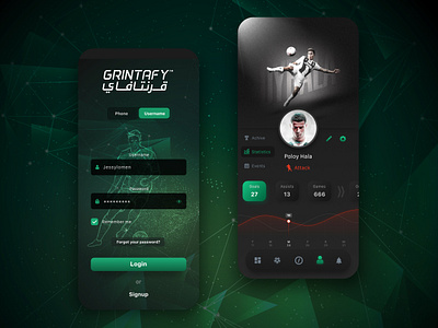 Redesign football app affinitydesigner android app black branding design dribbble flat football freebie gradient icon illustration ios mobile typography ui ux vector web