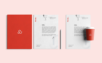 Personal Letterhead Design brand identity branding branding design coffee color palette cup letterhead letterhead design letterhead logo minimalist modern pantone personal personal brand personal branding red typography