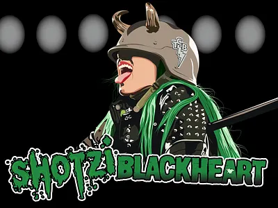 Shotzi Blackheart adobe illustrator illustrator nxt portrait shotzi shotzi blackheart vector