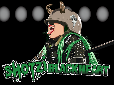 Shotzi Blackheart adobe illustrator illustrator nxt portrait shotzi shotzi blackheart vector