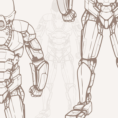 Cyborg Inking cyborg illustration mecha robot