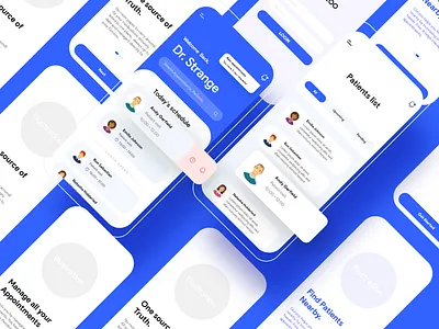 Curo: An app for Doctors adobe xd corona virus doctor doctor app health health app healthcare interface design pandemic ui ui ux uiux