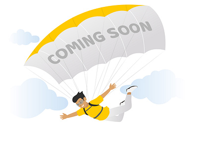 Coming Soon app bike taxi coming soon design flat illustration not operational notification rapido rapido bike serving soon ui vector web website