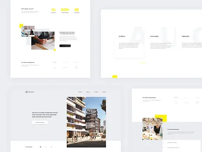 DBD GROUP — redesign about us architect architecture clean development grey landing page minimal redesign simple soft team ui ux values webdesign website what we do white yellow