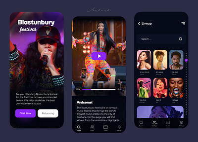 Concert App adobe xd app clean colors concept concert design dribble best shot festival ios mobile music nigeria onboarding screen popular recent shots user experience