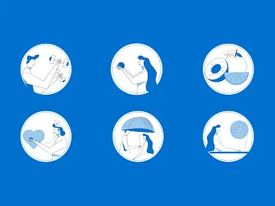 Benefits benefit design illustration people web