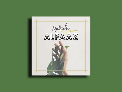 Unkahe Alfaaz aesthetic artwork branding colorful facebook illustration instagram logo minimal photoshop typography