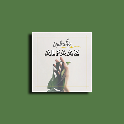 Unkahe Alfaaz aesthetic artwork branding colorful facebook illustration instagram logo minimal photoshop typography
