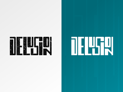 Delusion - car collective logo branding car show community design logo logodesign stance typography