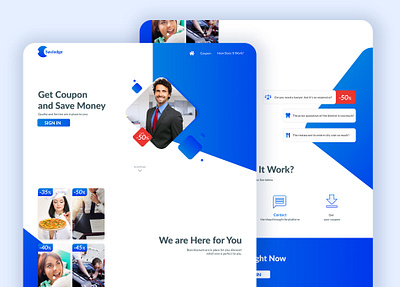 Landing Page Design adobe xd branding branding design clean design creative design gradient landing landing page ui landingpage modern prototype webdesign website