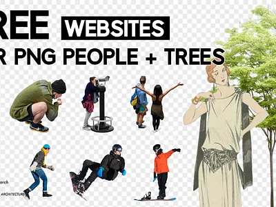 Free PNG people and trees websites architect architecture cutout digital graphic design png vector