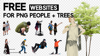 Free PNG people and trees websites architect architecture cutout digital graphic design png vector