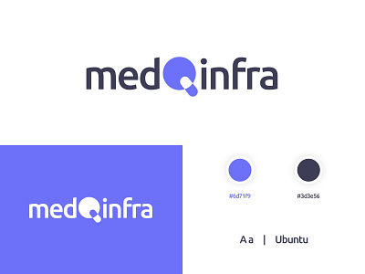 medqinfra logo concept blue logo branding design logo logo design logodesign medical medical logo medical logo with q medqinfra minimal minimal logo simple logo typography