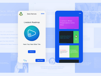 Live Deck Remote deck minimalist mobile open source presentation slides ui ux