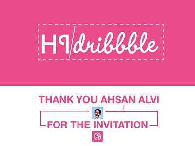 Dribble Invite Acceptance Appreciation dribbble invitation dribbble invite dribble shot flyer design magazine ad magazine design post postcard poster social media banner