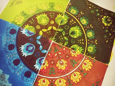 Batik design batik color design illustration