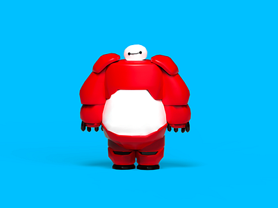 FanArt 3dart baymax fanart lowpoly