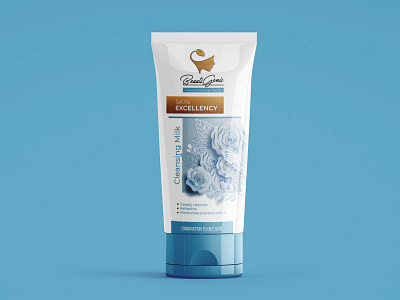 Cleansing Milk Jar art beauty product branding design illustration illustrator package design product product design tube vector