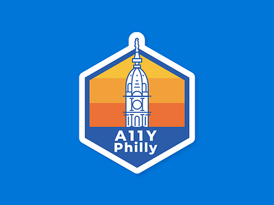 A11Y Philly a11y accessibility data meetup philadelphia sticker sticker design