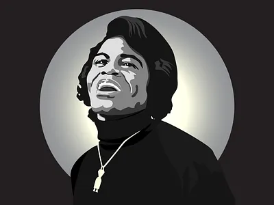 James Brown adobe illustrator illustrator james brown portrait vector