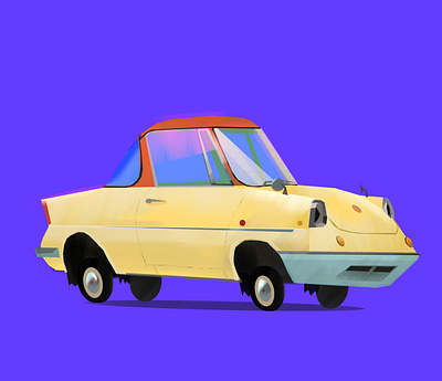 Little Cars. Mazda R360 art cars illustration illustration design illustration digital little mazda stylized