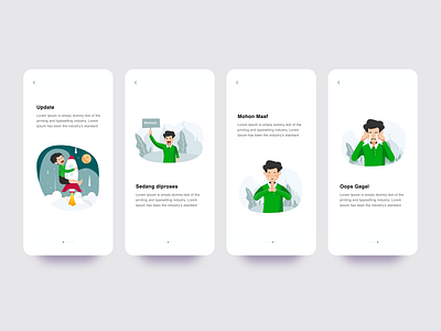 Static Page Illustration apps art design error page illustration ilustrator mobile mobile ui notification simple uidesign