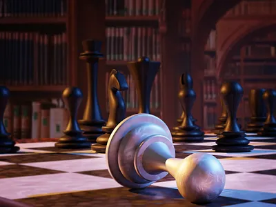 chessset 3d 3d artist chess piece design model