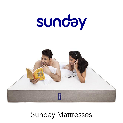 Sunday Mattress logo minimalist modern simple sophisticated