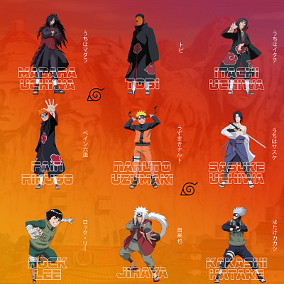 Naruto Instagram 3x3 branding concept dbz design illustration instagram instagram post manga mangaart naruto shonen