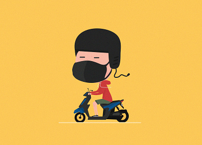 Scooter illustration scooter