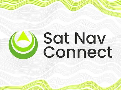 Sat Nav Connect Logo branding design location logo logo design logomark logotype map logo sat nav vector
