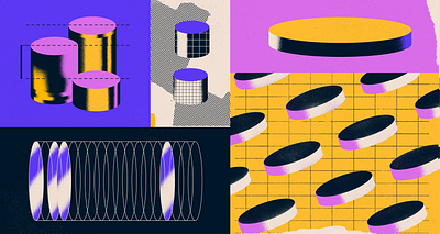 Guide to Architectural fees abstract architecture coins editorial editorial illustration geometry grid halftone money paper shape texture